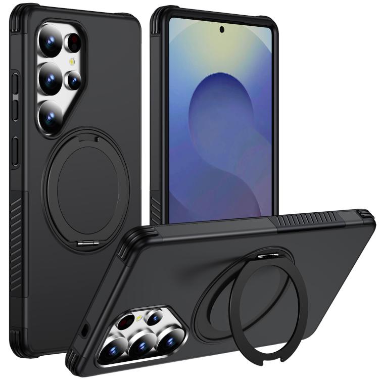 Custodia per telefono con supporto magnetico girevole a 360°, For Galaxy S26 Ultra 5G, For Galaxy S26 5G, For Galaxy S25 Ultra 5G