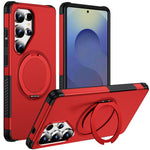 Custodia per telefono con supporto magnetico girevole a 360°, For Galaxy S26 Ultra 5G, For Galaxy S26 5G, For Galaxy S25 Ultra 5G