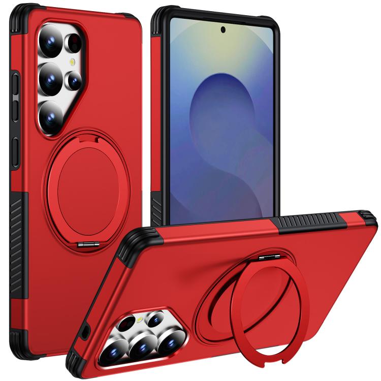 Custodia per telefono con supporto magnetico girevole a 360°, For Galaxy S26 Ultra 5G, For Galaxy S26 5G, For Galaxy S25 Ultra 5G