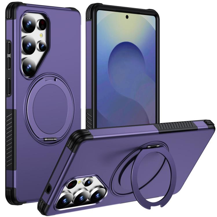 Custodia per telefono con supporto magnetico girevole a 360°, For Galaxy S26 Ultra 5G, For Galaxy S26 5G, For Galaxy S25 Ultra 5G
