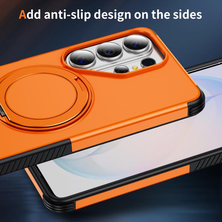 Custodia per telefono con supporto magnetico girevole a 360°, For Galaxy S26 Ultra 5G, For Galaxy S26 5G, For Galaxy S25 Ultra 5G