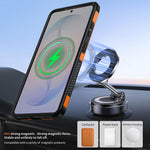 Custodia per telefono con supporto magnetico girevole a 360°, For Galaxy S26 Ultra 5G, For Galaxy S26 5G, For Galaxy S25 Ultra 5G