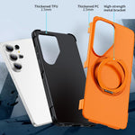 Custodia per telefono con supporto magnetico girevole a 360°, For Galaxy S26 Ultra 5G, For Galaxy S26 5G, For Galaxy S25 Ultra 5G