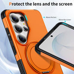 Custodia per telefono con supporto magnetico girevole a 360°, For Galaxy S26 Ultra 5G, For Galaxy S26 5G, For Galaxy S25 Ultra 5G