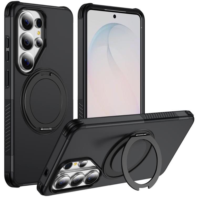 Custodia per telefono con supporto magnetico girevole a 360°, For Galaxy S26 Ultra 5G, For Galaxy S26 5G, For Galaxy S25 Ultra 5G