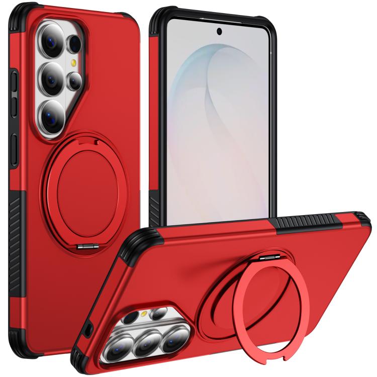 Custodia per telefono con supporto magnetico girevole a 360°, For Galaxy S26 Ultra 5G, For Galaxy S26 5G, For Galaxy S25 Ultra 5G