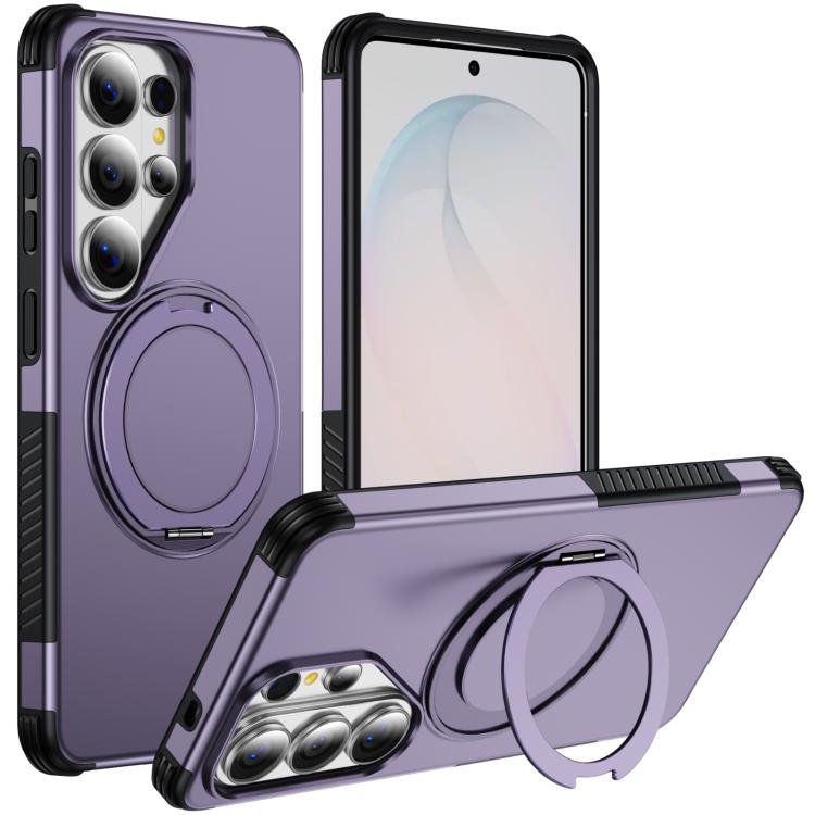 Custodia per telefono con supporto magnetico girevole a 360°, For Galaxy S26 Ultra 5G, For Galaxy S26 5G, For Galaxy S25 Ultra 5G