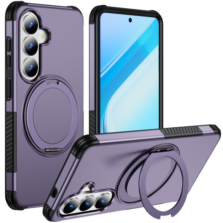 Custodia per telefono con supporto magnetico girevole a 360°, For Galaxy S26 Ultra 5G, For Galaxy S26 5G, For Galaxy S25 Ultra 5G