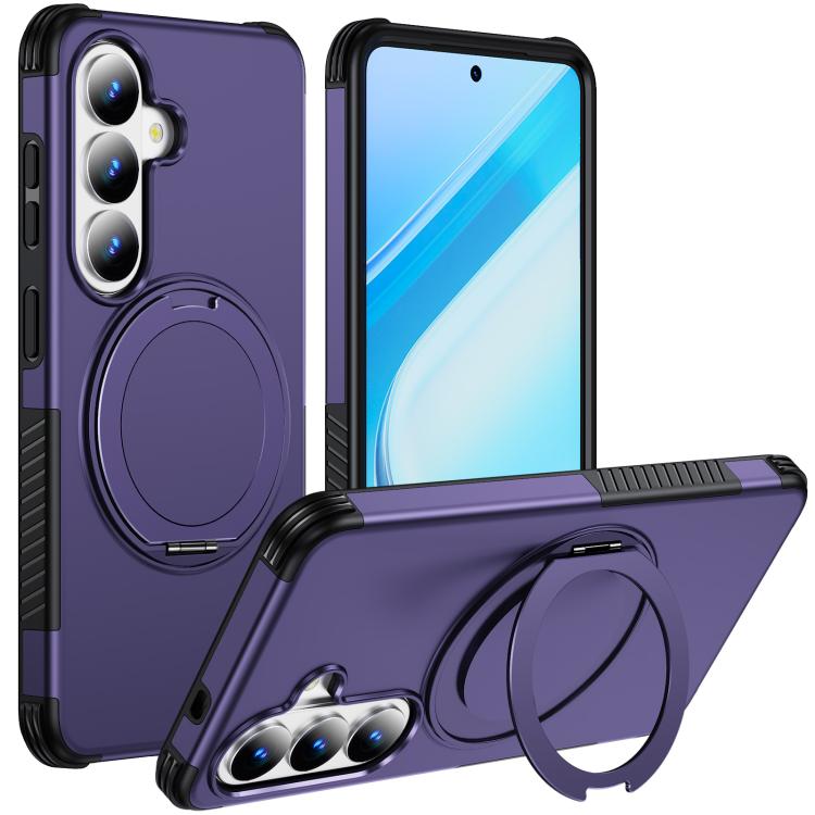 Custodia per telefono con supporto magnetico girevole a 360°, For Galaxy S26 Ultra 5G, For Galaxy S26 5G, For Galaxy S25 Ultra 5G