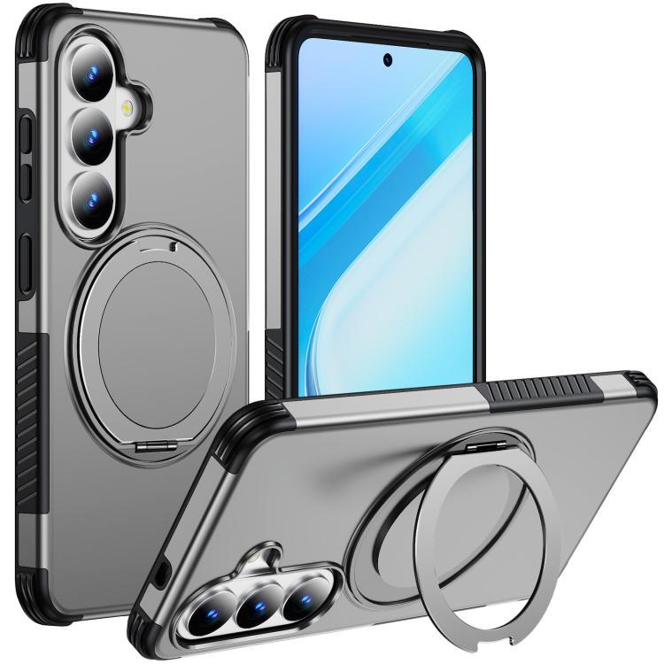 Custodia per telefono con supporto magnetico girevole a 360°, For Galaxy S26 Ultra 5G, For Galaxy S26 5G, For Galaxy S25 Ultra 5G