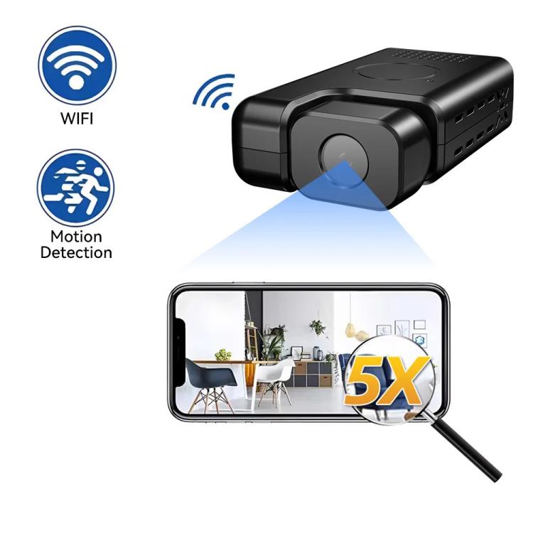 Mini camera V380-Q6 1080P 2MP con batteria 1000mAh