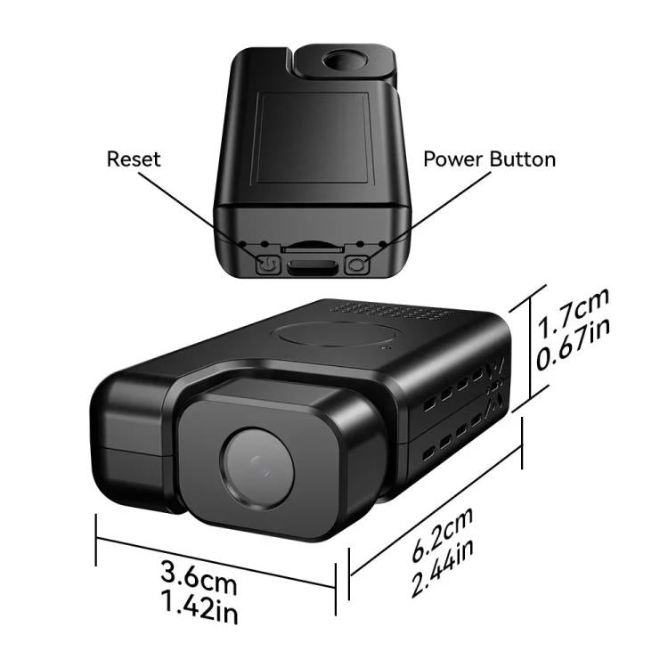 Mini camera V380-Q6 1080P 2MP con batteria 1000mAh