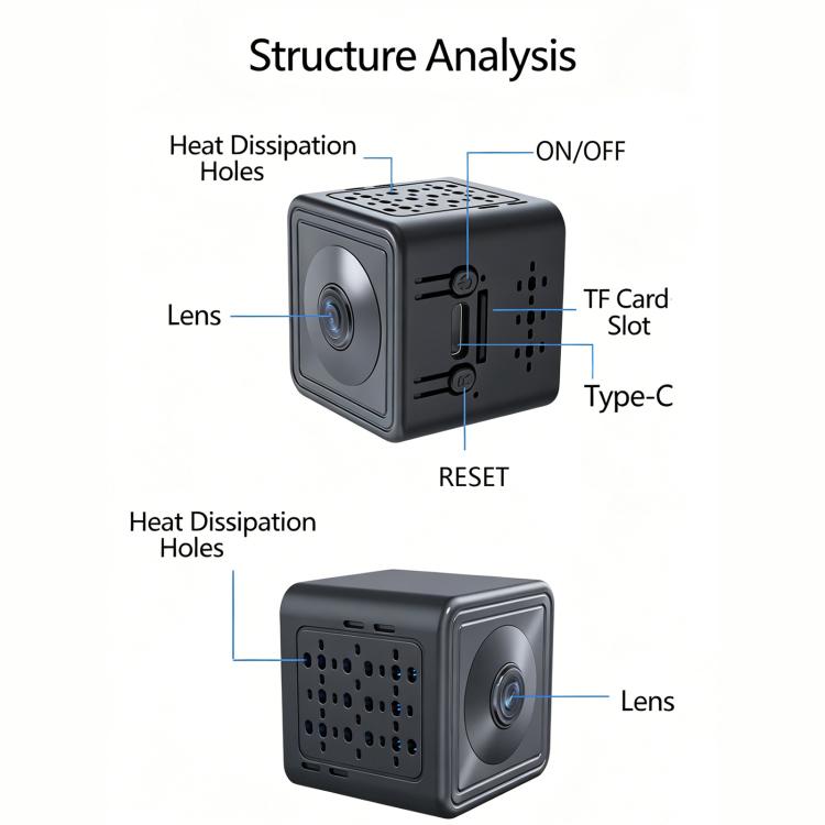 X7 1080P HD Smart WiFi IP Camera Supports Night Vision & Motion Detection
