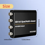 NK-H14  3G SDI 4x1 4K30 Multi-Viewer with HDMI Output, NK-H14