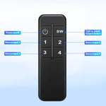 NK-H42 4 in 1 BNC Switcher, Supports AHD / TVI / CVI / CVBS Coaxial CCTV Signals / Simultaneous HDMI / VGA Output, NK-H42