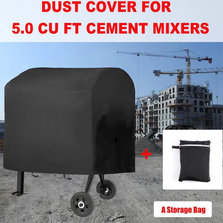 Outdoor Cement Mixer Cover Dustproof Waterproof Sunproof Protective Cover, 210D Oxford Cloth, 420D Oxford Cloth, 600D Oxford Cloth