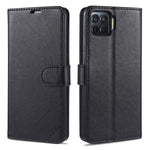 Custodia in pelle a conchiglia orizzontale con struttura in pelle di pecora AZNS con supporto, slot per carte e portafoglio, For OPPO F17 Pro / A93, For OPPO Realme 7 4G