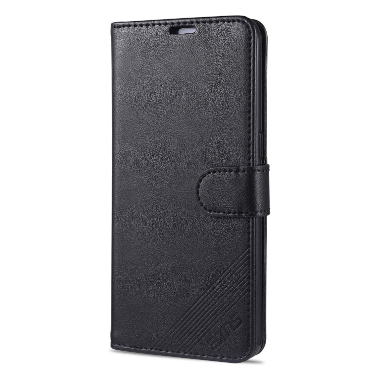 Custodia in pelle a conchiglia orizzontale con struttura in pelle di pecora AZNS con supporto, slot per carte e portafoglio, For OPPO F17 Pro / A93, For OPPO Realme 7 4G