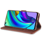 Custodia in pelle a conchiglia orizzontale con struttura in pelle di pecora AZNS con supporto, slot per carte e portafoglio, For OPPO F17 Pro / A93, For OPPO Realme 7 4G