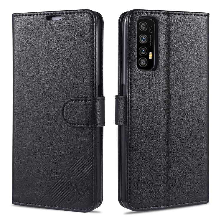 Custodia in pelle a conchiglia orizzontale con struttura in pelle di pecora AZNS con supporto, slot per carte e portafoglio, For OPPO F17 Pro / A93, For OPPO Realme 7 4G