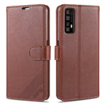 Custodia in pelle a conchiglia orizzontale con struttura in pelle di pecora AZNS con supporto, slot per carte e portafoglio, For OPPO F17 Pro / A93, For OPPO Realme 7 4G