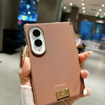 Custodia per telefono con targhetta testurizzata e asse centrale magnetico galvanizzato a forma di supercar, For Galaxy Z Fold8 5G