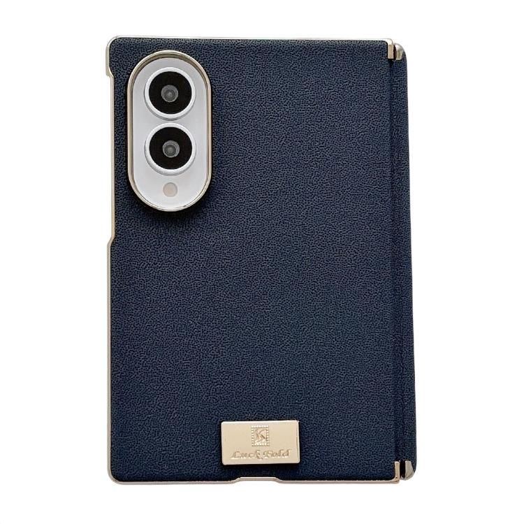 Custodia per telefono con targhetta testurizzata e asse centrale magnetico galvanizzato a forma di supercar, For Galaxy Z Fold8 5G