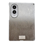 Custodia per telefono con targhetta personalizzata a gradiente magnetico ad asse centrale galvanizzato con effetto increspatura dell'acqua., For Galaxy Z Fold8 5G