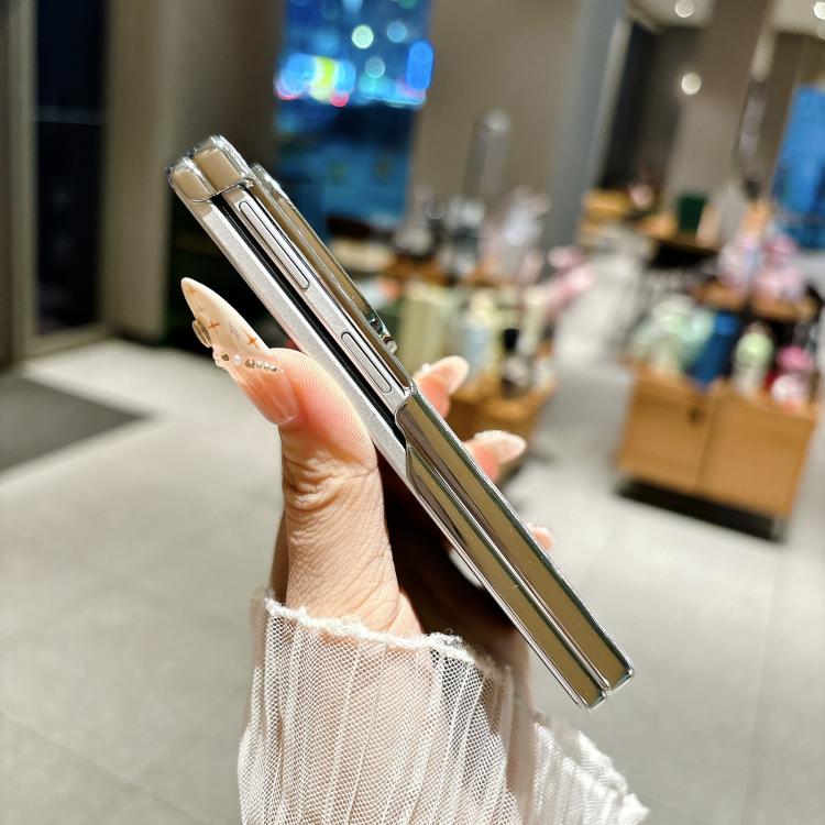 Custodia per telefono con targhetta personalizzata a gradiente magnetico ad asse centrale galvanizzato con effetto increspatura dell'acqua., For Galaxy Z Fold8 5G