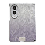 Custodia per telefono con targhetta personalizzata a gradiente magnetico ad asse centrale galvanizzato con effetto increspatura dell'acqua., For Galaxy Z Fold8 5G