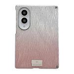 Custodia per telefono con targhetta personalizzata a gradiente magnetico ad asse centrale galvanizzato con effetto increspatura dell'acqua., For Galaxy Z Fold8 5G