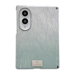Custodia per telefono con targhetta personalizzata a gradiente magnetico ad asse centrale galvanizzato con effetto increspatura dell'acqua., For Galaxy Z Fold8 5G