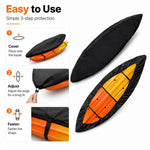 Outdoor Kayak 210D Oxford Cloth Sunproof Waterproof Protective Cover, 2.1-2.5m Boat, 2.6-3m Boat, 3.6-4m Boat, 4.6-5m Boat, 5.6-6m Boat, 3.1-3.5m Boat, 4.1-5m Boat