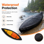 Outdoor Kayak 210D Oxford Cloth Sunproof Waterproof Protective Cover, 2.1-2.5m Boat, 2.6-3m Boat, 3.6-4m Boat, 4.6-5m Boat, 5.6-6m Boat, 3.1-3.5m Boat, 4.1-5m Boat
