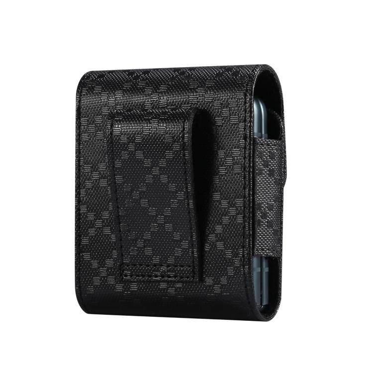 Custodia per telefono da cintura con trama a scacchi, For Galaxy Z Flip8 / Flip7 5G