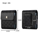Custodia per telefono da cintura con trama a scacchi, For Galaxy Z Flip8 / Flip7 5G
