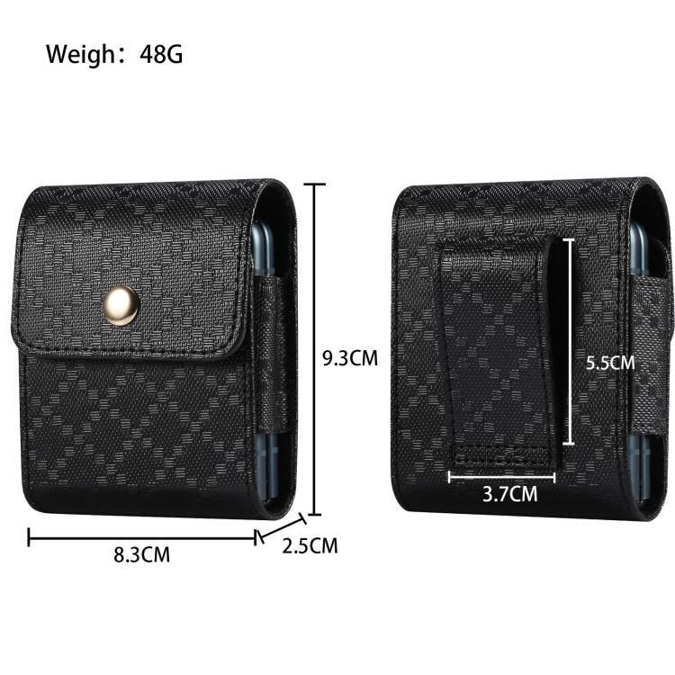 Custodia per telefono da cintura con trama a scacchi, For Galaxy Z Flip8 / Flip7 5G