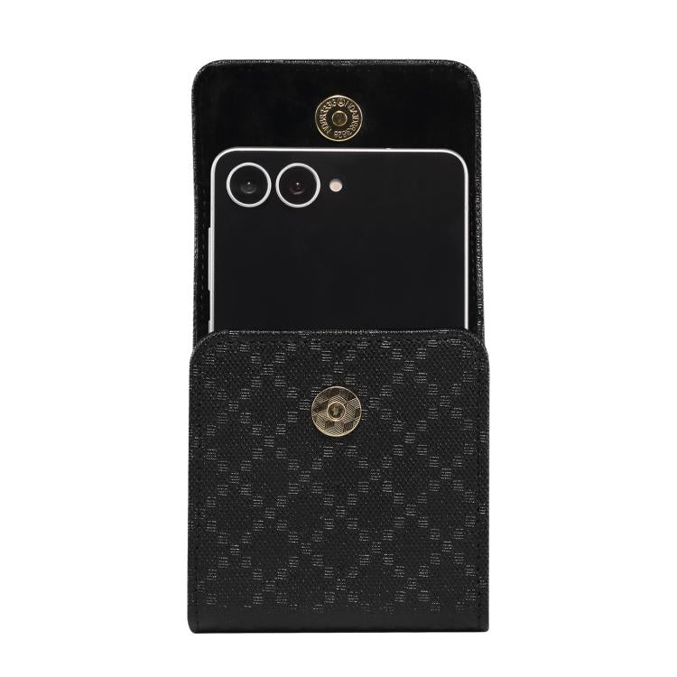 Custodia per telefono da cintura con trama a scacchi, For Galaxy Z Flip8 / Flip7 5G