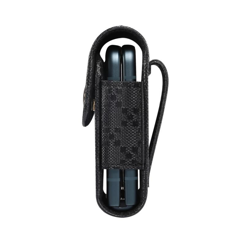 Custodia per telefono da cintura con trama a scacchi, For Galaxy Z Flip8 / Flip7 5G