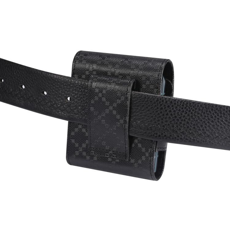 Custodia per telefono da cintura con trama a scacchi, For Galaxy Z Flip8 / Flip7 5G