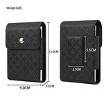 Custodia per telefono da cintura con trama a scacchi, For Samsung Galaxy Z Fold8 5G
