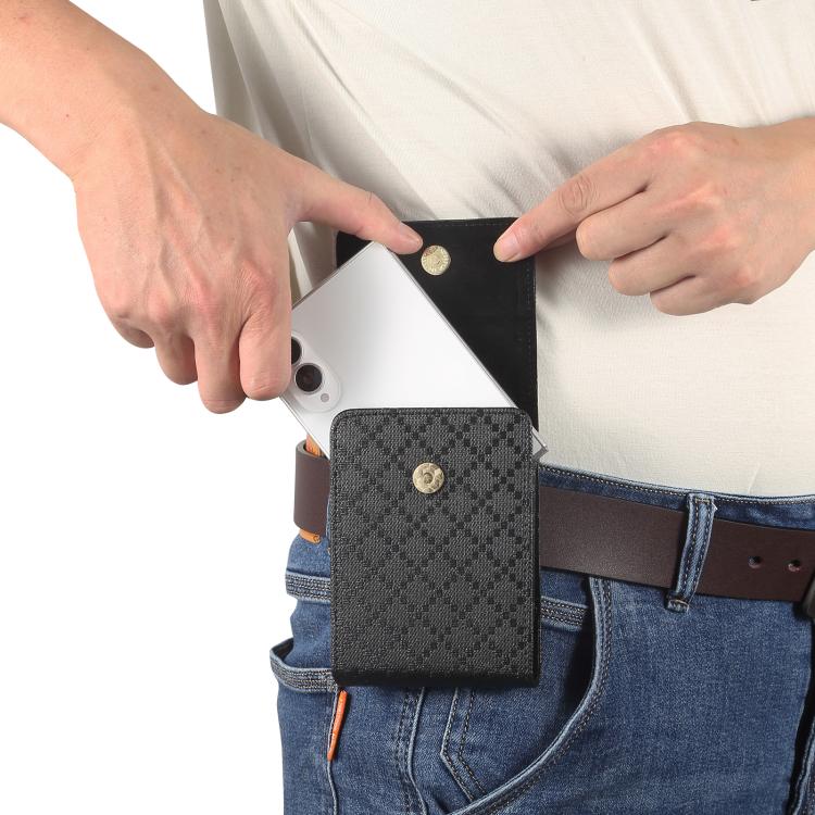 Custodia per telefono da cintura con trama a scacchi, For Samsung Galaxy Z Fold8 5G