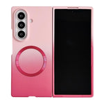 Custodia magnetica per telefono con sfumatura rosa effetto pelle, For Galaxy Z Fold8 5G, For Galaxy Z Fold8 Ultra 5G, For Galaxy Z Flip8 5G, For Galaxy Z Fold7 5G, For Galaxy Z Flip7 5G, For Galaxy Z Fold6 5G, For Galaxy Z Fold5 5G