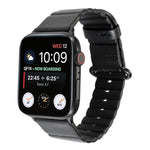 Cinturino in pelle con fibbia per Apple Watch 41mm e 44mm