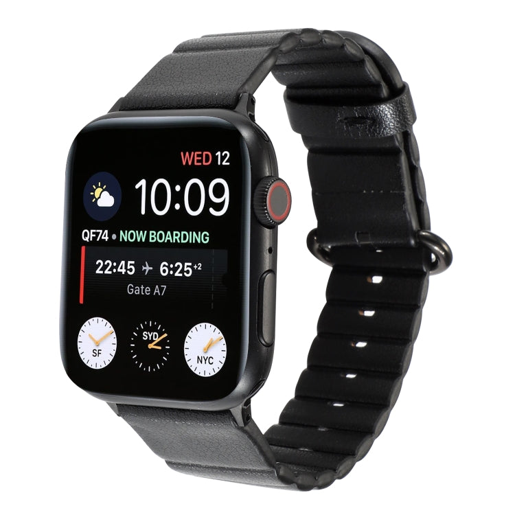 Cinturino in pelle con fibbia per Apple Watch 41mm e 44mm