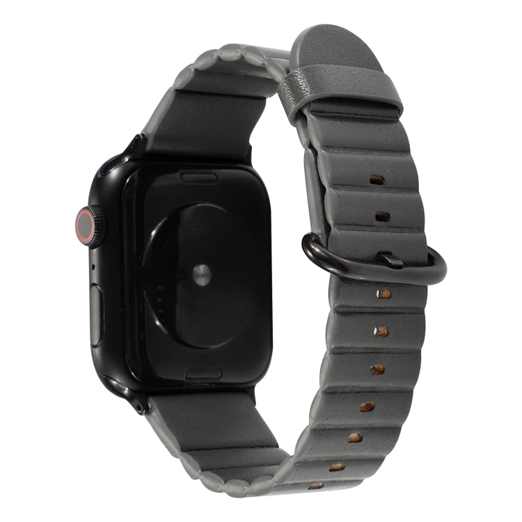 Cinturino in pelle con fibbia per Apple Watch 41mm e 44mm