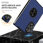 Custodia magnetica per telefono in PC + TPU con anello di supporto invisibile, For Galaxy Z Fold8 5G, For Galaxy Z Fold8 Ultra 5G