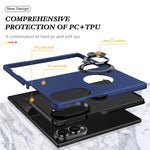 Custodia magnetica per telefono in PC + TPU con anello di supporto invisibile, For Galaxy Z Fold8 5G, For Galaxy Z Fold8 Ultra 5G