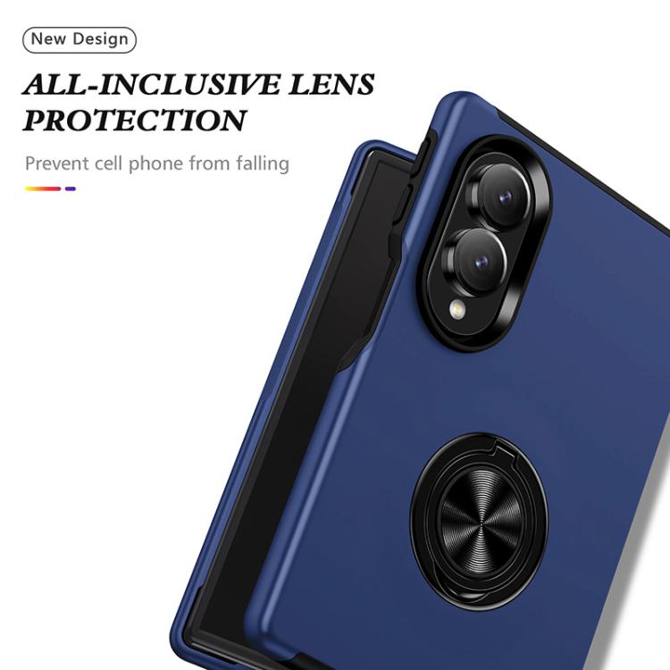 Custodia magnetica per telefono in PC + TPU con anello di supporto invisibile, For Galaxy Z Fold8 5G, For Galaxy Z Fold8 Ultra 5G