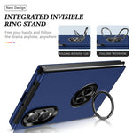 Custodia magnetica per telefono in PC + TPU con anello di supporto invisibile, For Galaxy Z Fold8 5G, For Galaxy Z Fold8 Ultra 5G